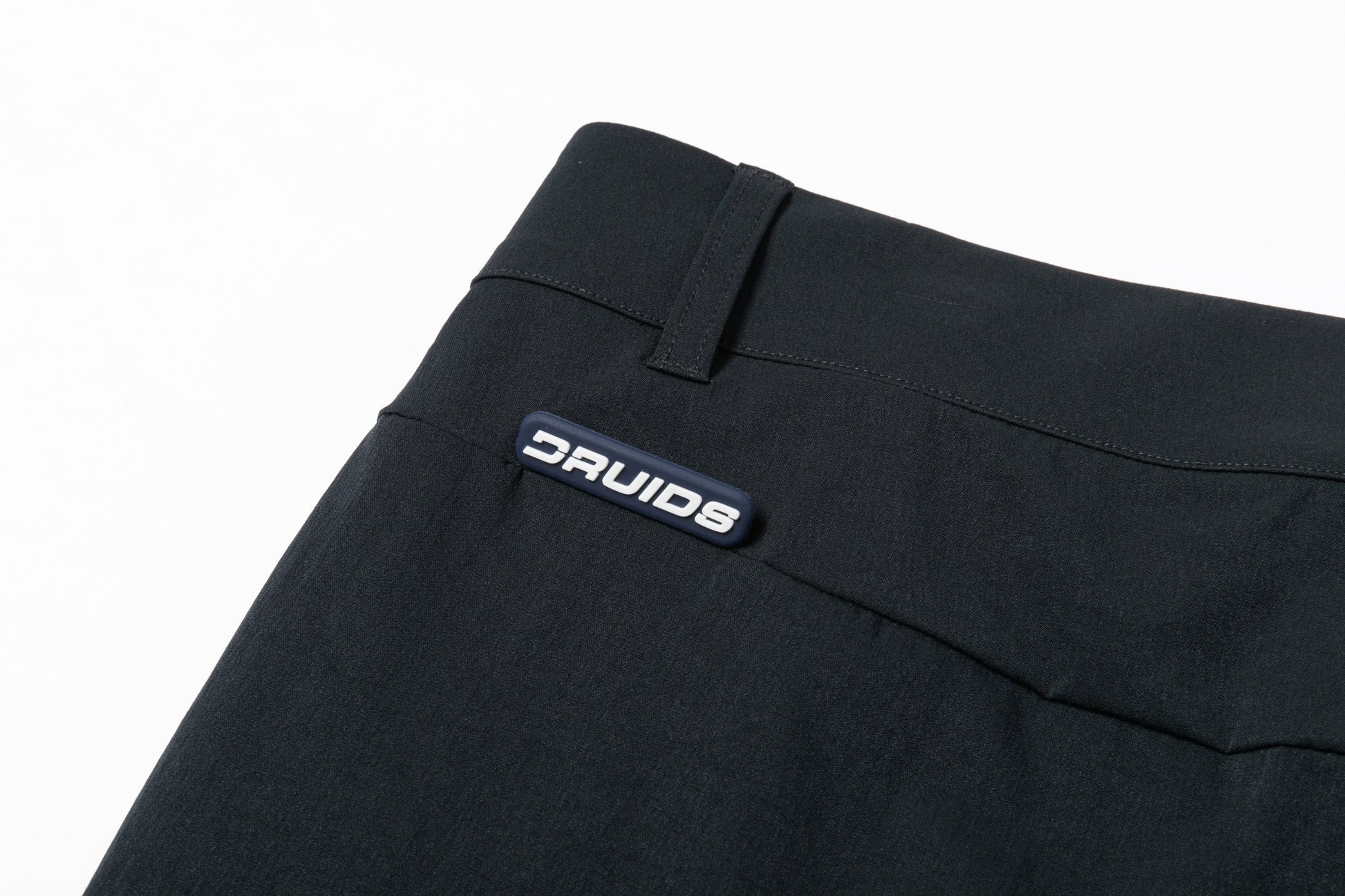 Navy Blue Trousers with Contrast - Colored Waistband