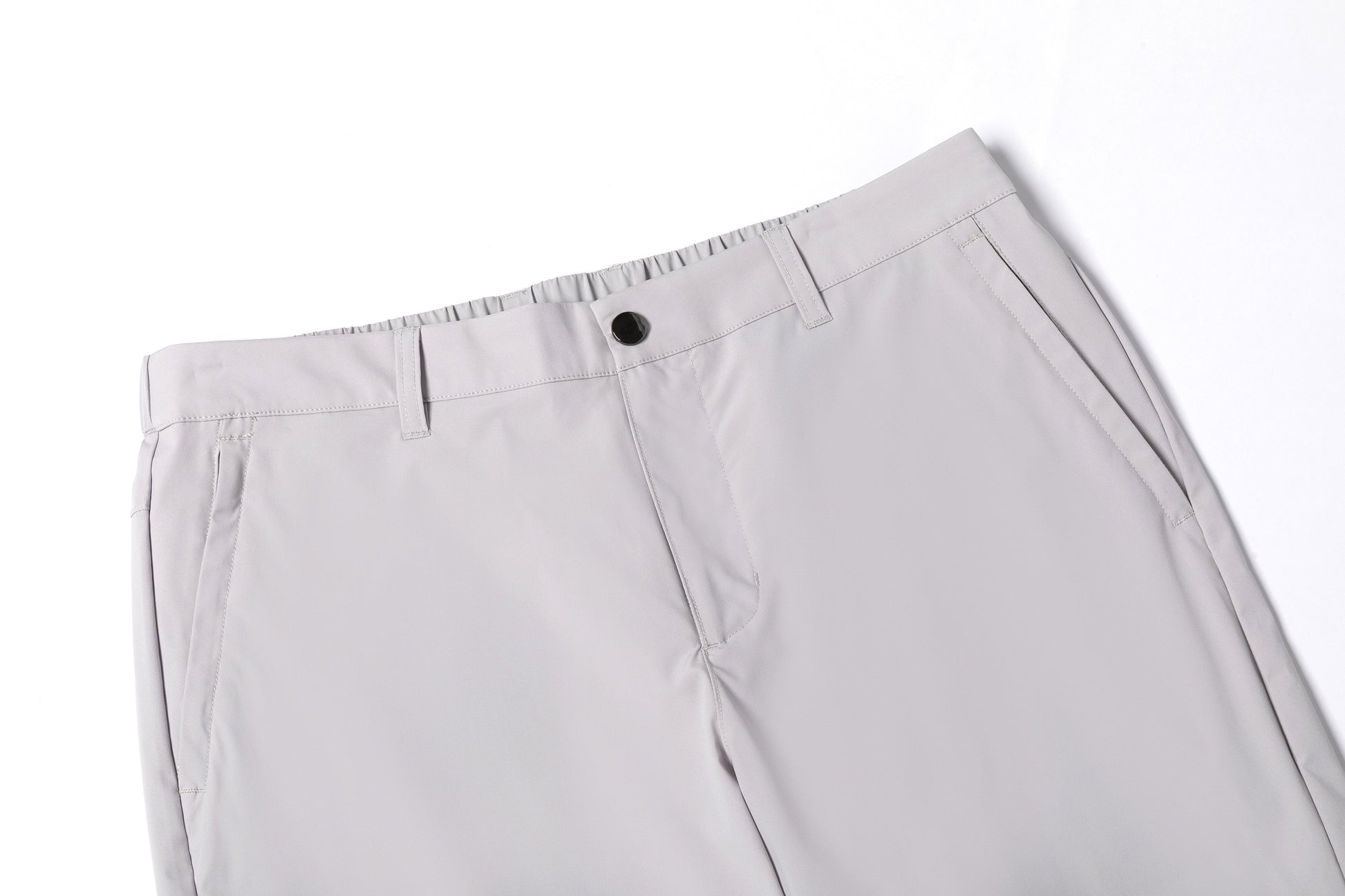 Light Gray Loose Straight - Leg Trousers