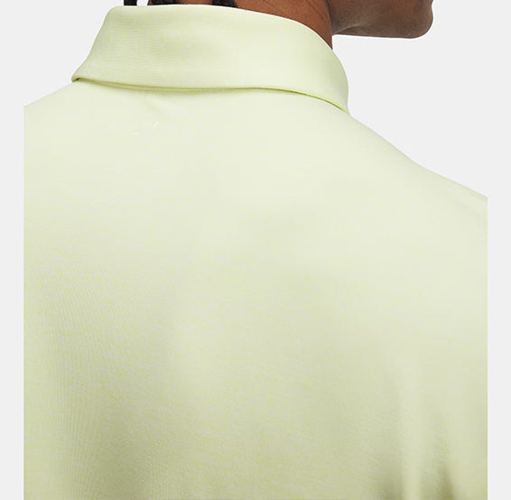 Men's yellow soft golf polo shirt