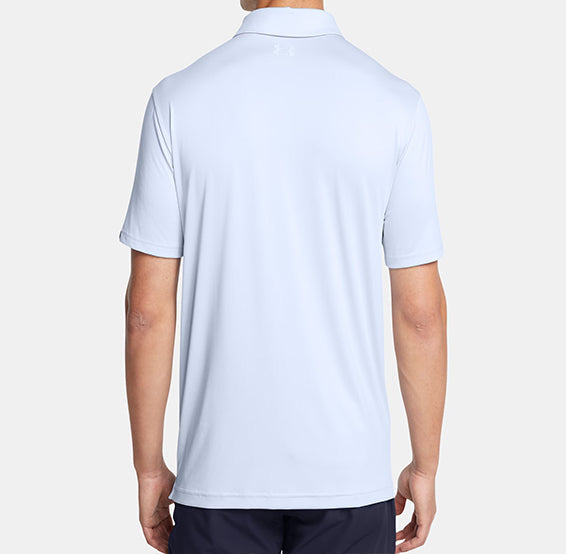 Men's sky blue golf polo shirt