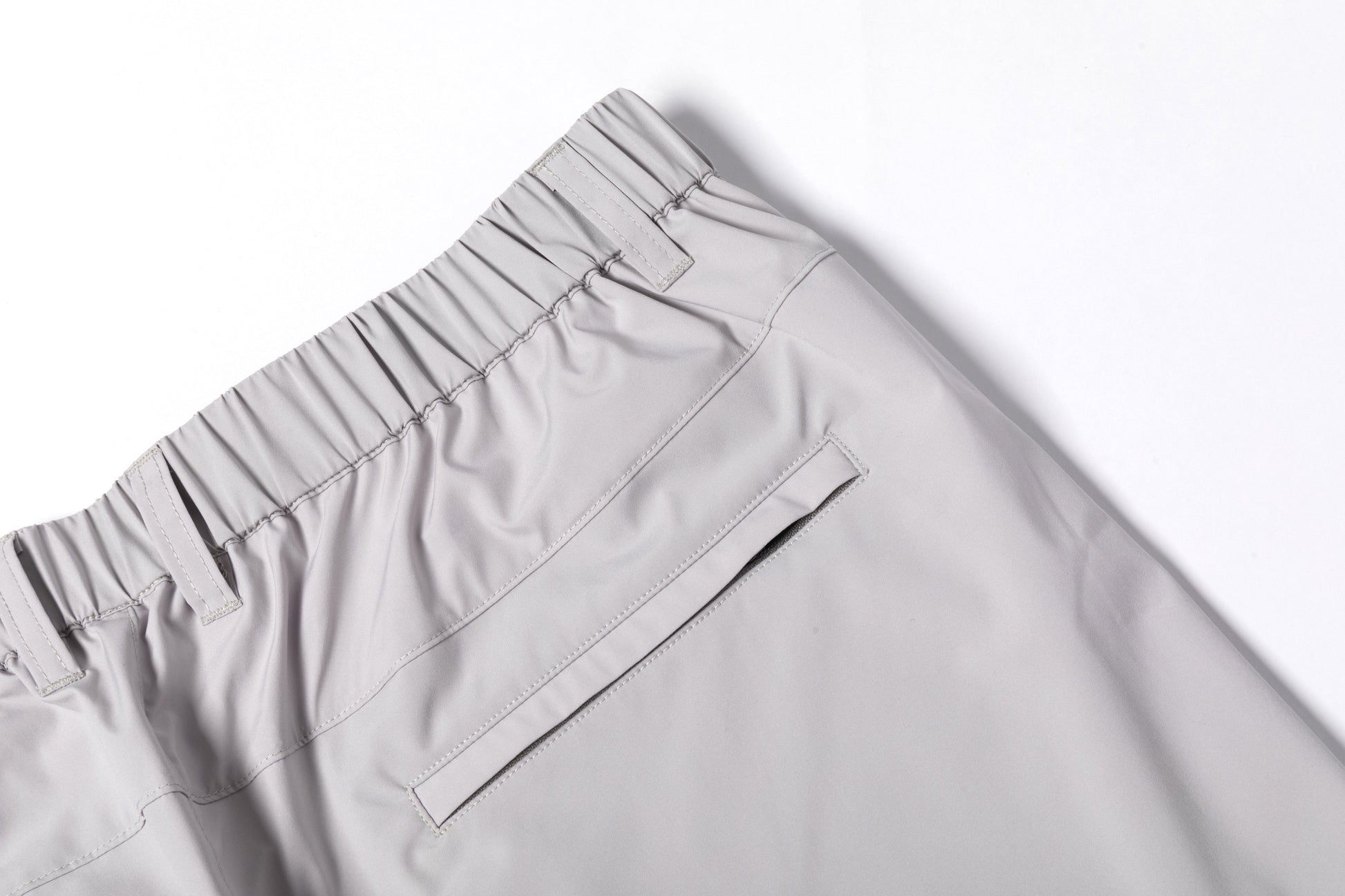 Light Gray Loose Straight - Leg Trousers