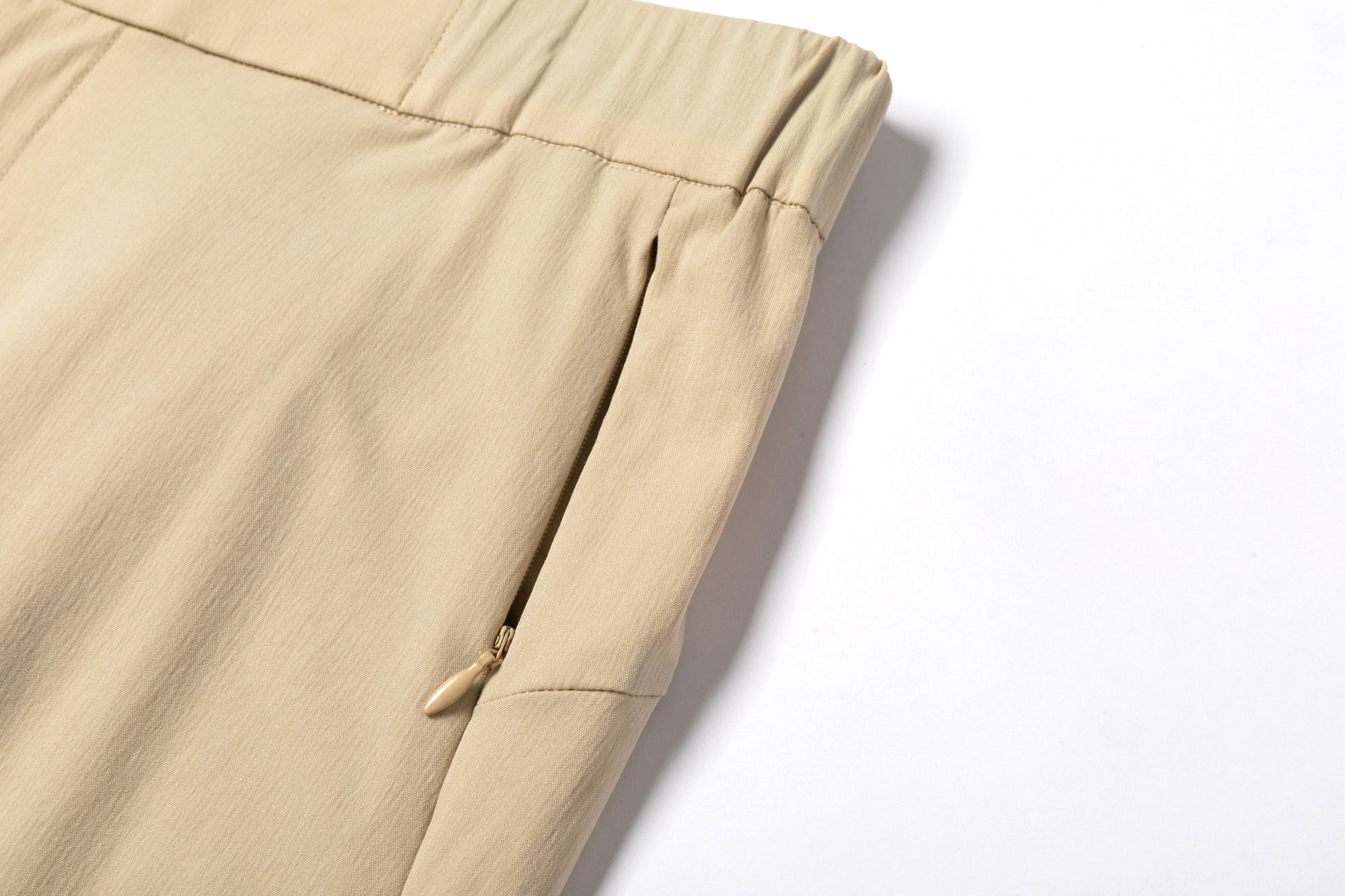 Khaki Quick - Dry Slim - Fit Trousers
