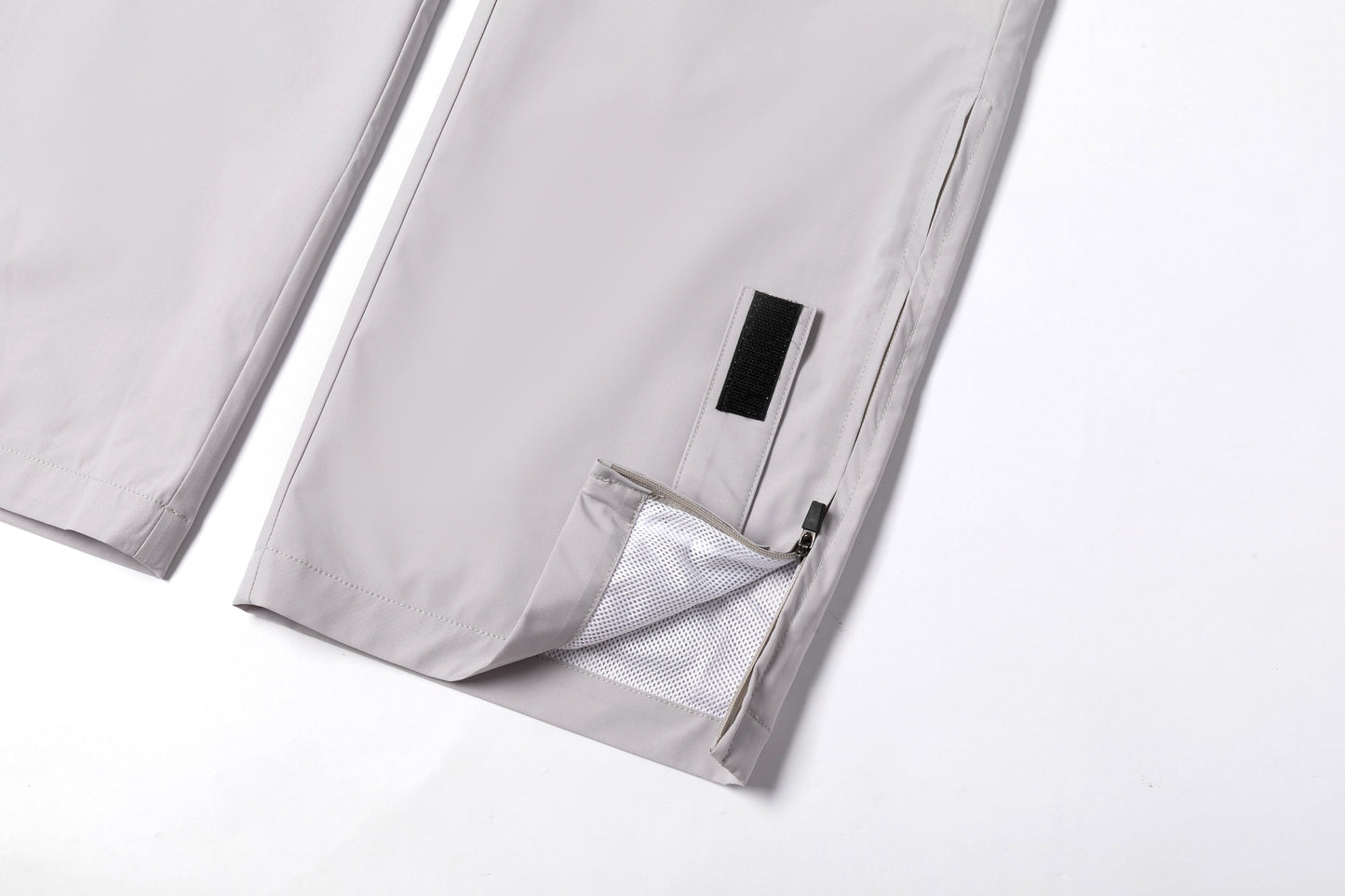 Light Gray Loose Straight - Leg Trousers