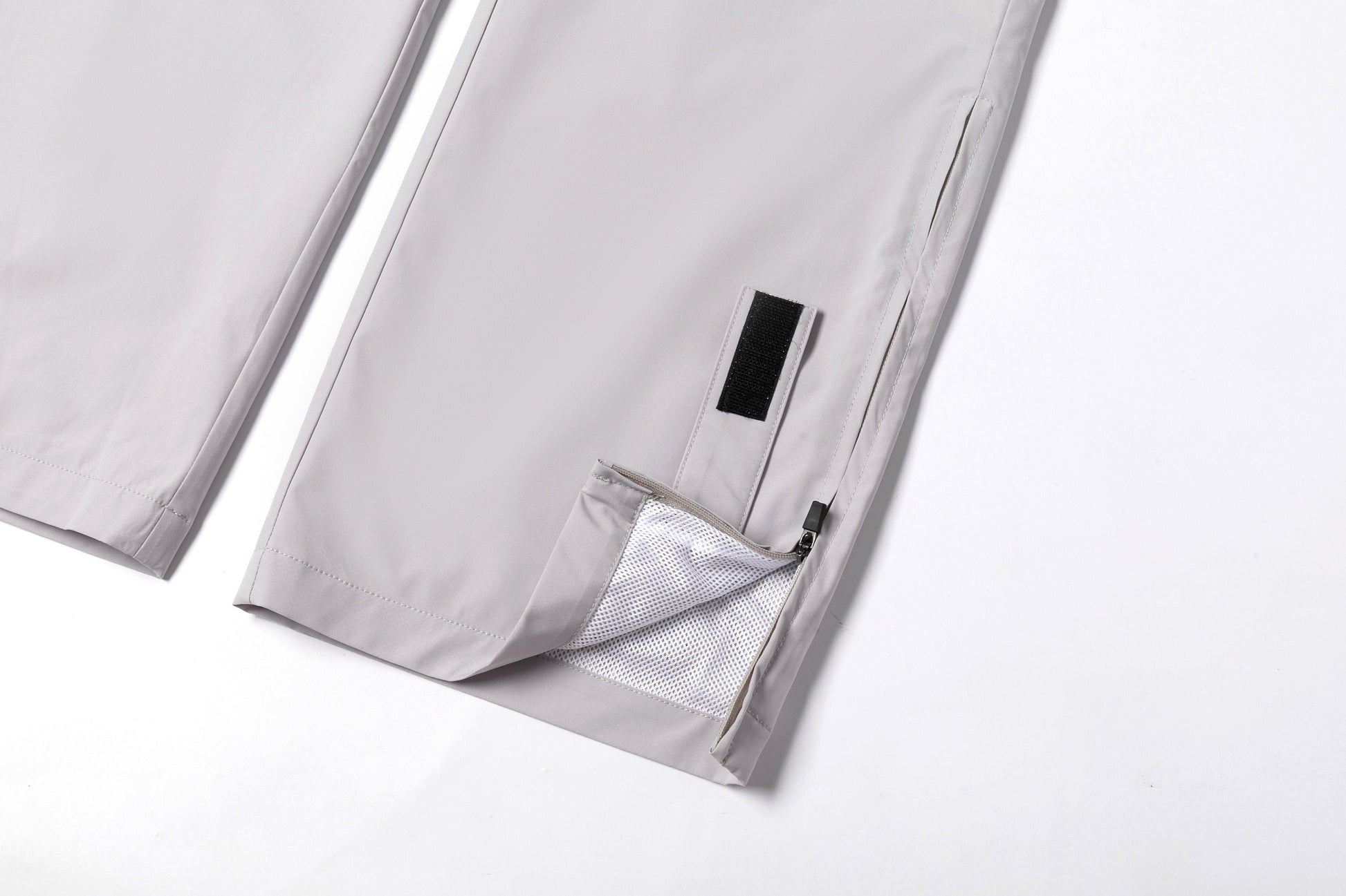 Light Gray Loose Straight - Leg Trousers