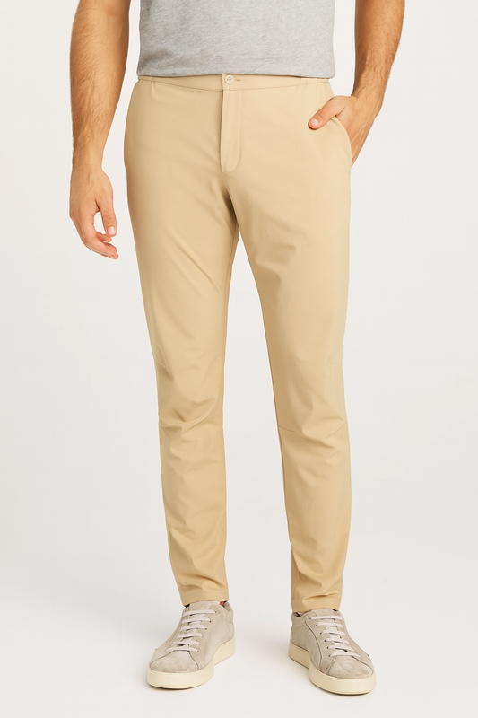 Trendy Khaki Business Trousers
