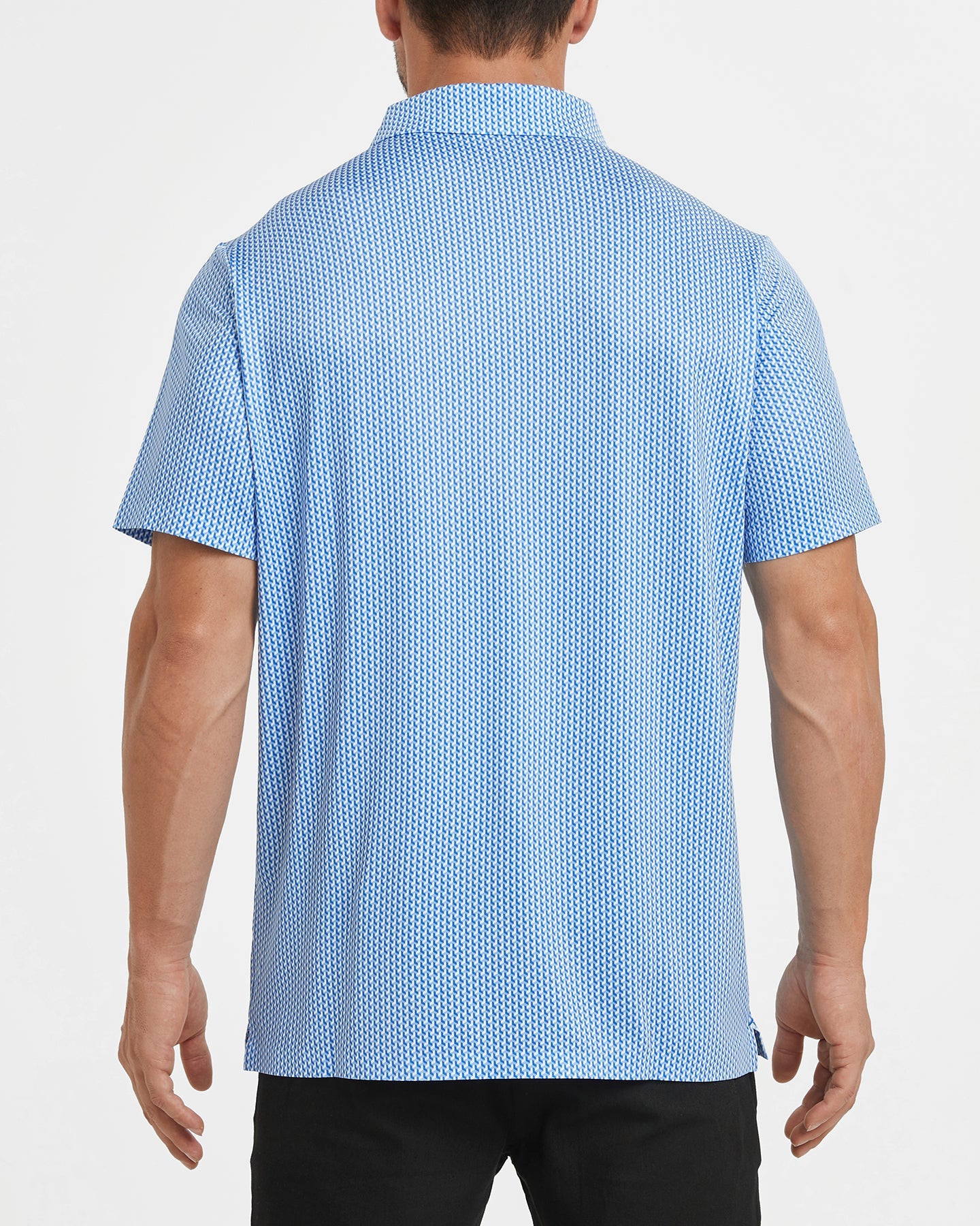 Men's golf polo shirt in a minimalist style