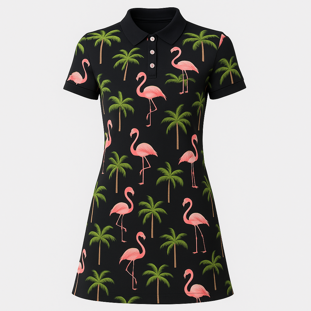 Tropical Flamingo Golf Dress