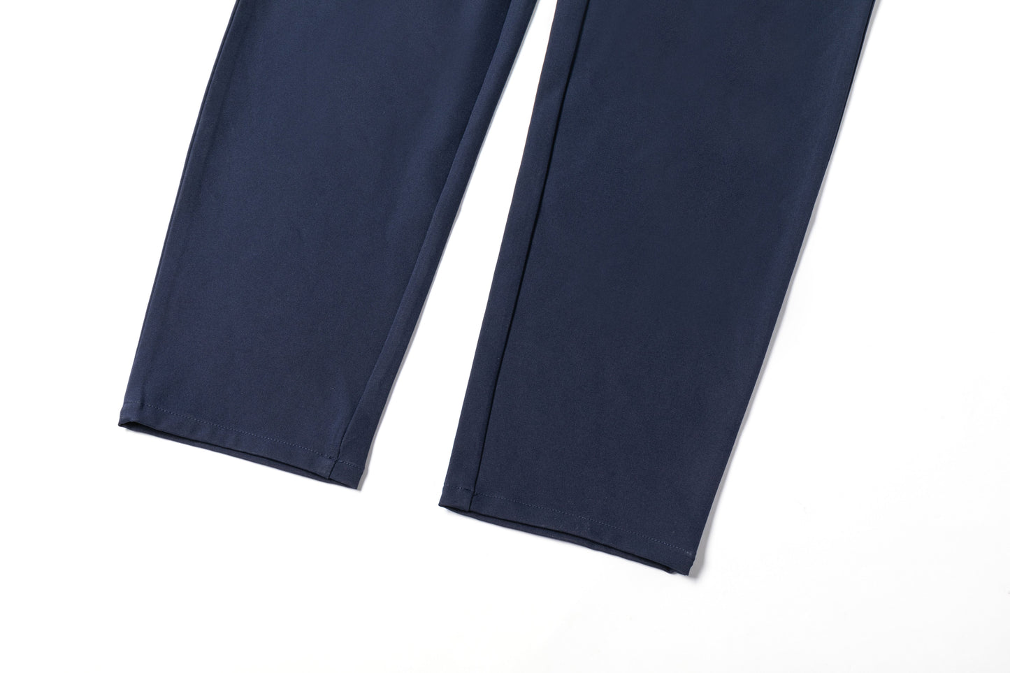 Men's Dark Blue Straight-Leg Trousers
