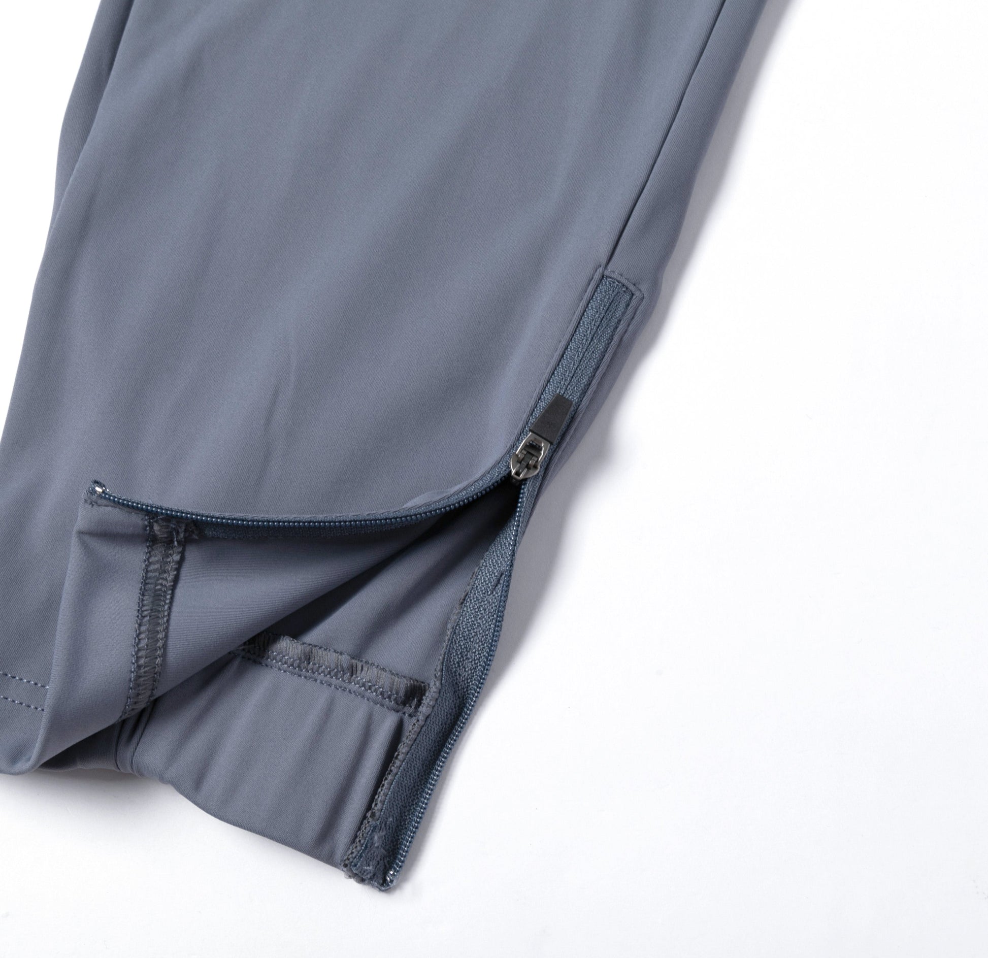 Light Gray - Blue Trousers with Contrast - Colored Waistband