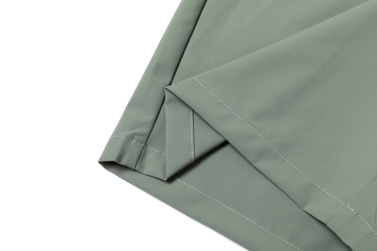 Light Green Shorts with Contrast - Colored Waistband