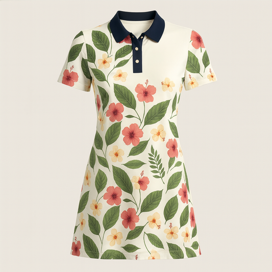 Hibiscus Bloom Golf Dress