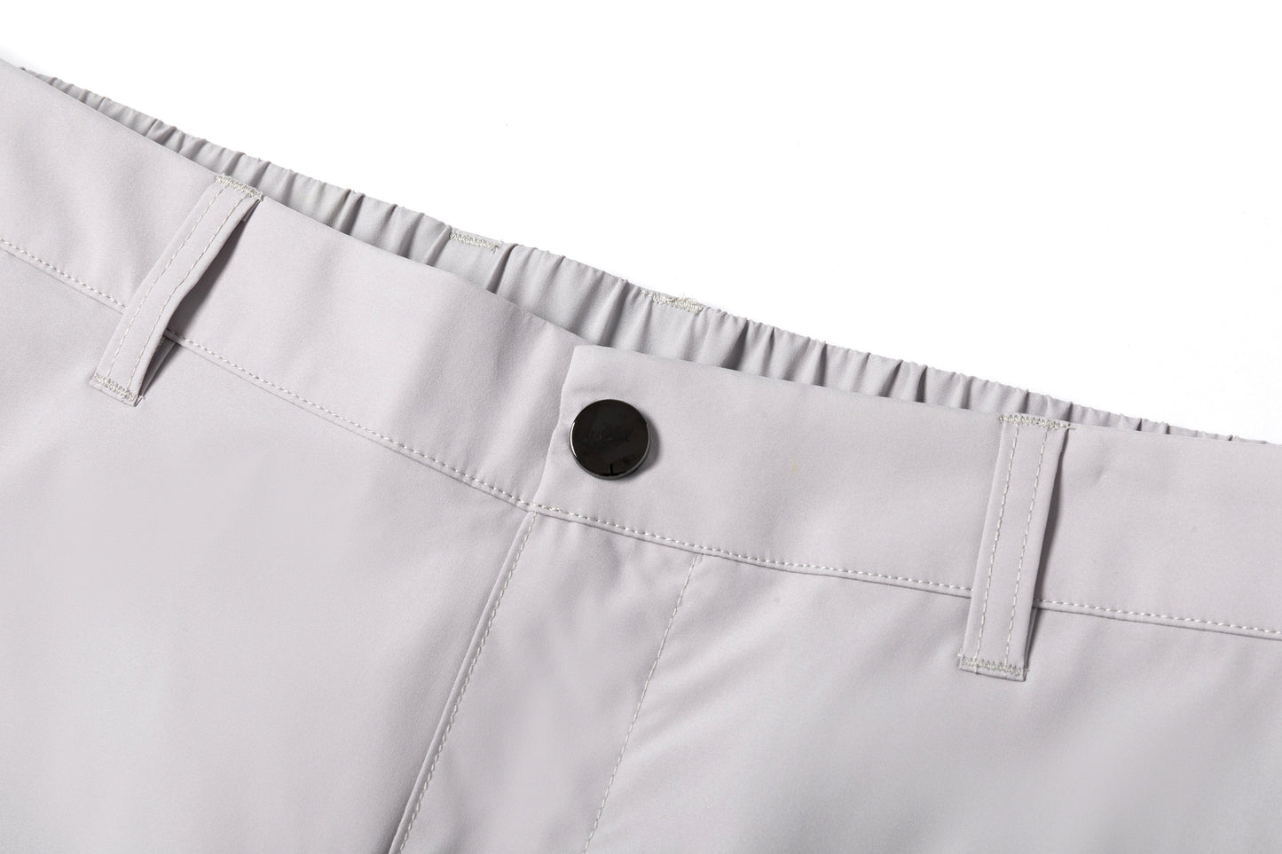Light Gray Loose Straight - Leg Trousers