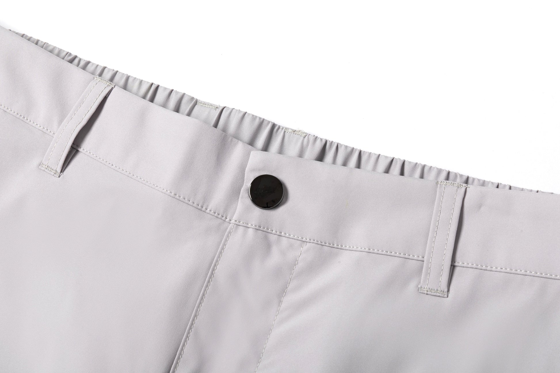 Light Gray Loose Straight - Leg Trousers