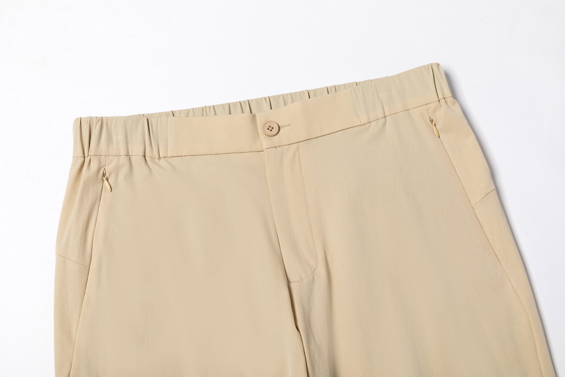 Khaki Quick - Dry Slim - Fit Trousers