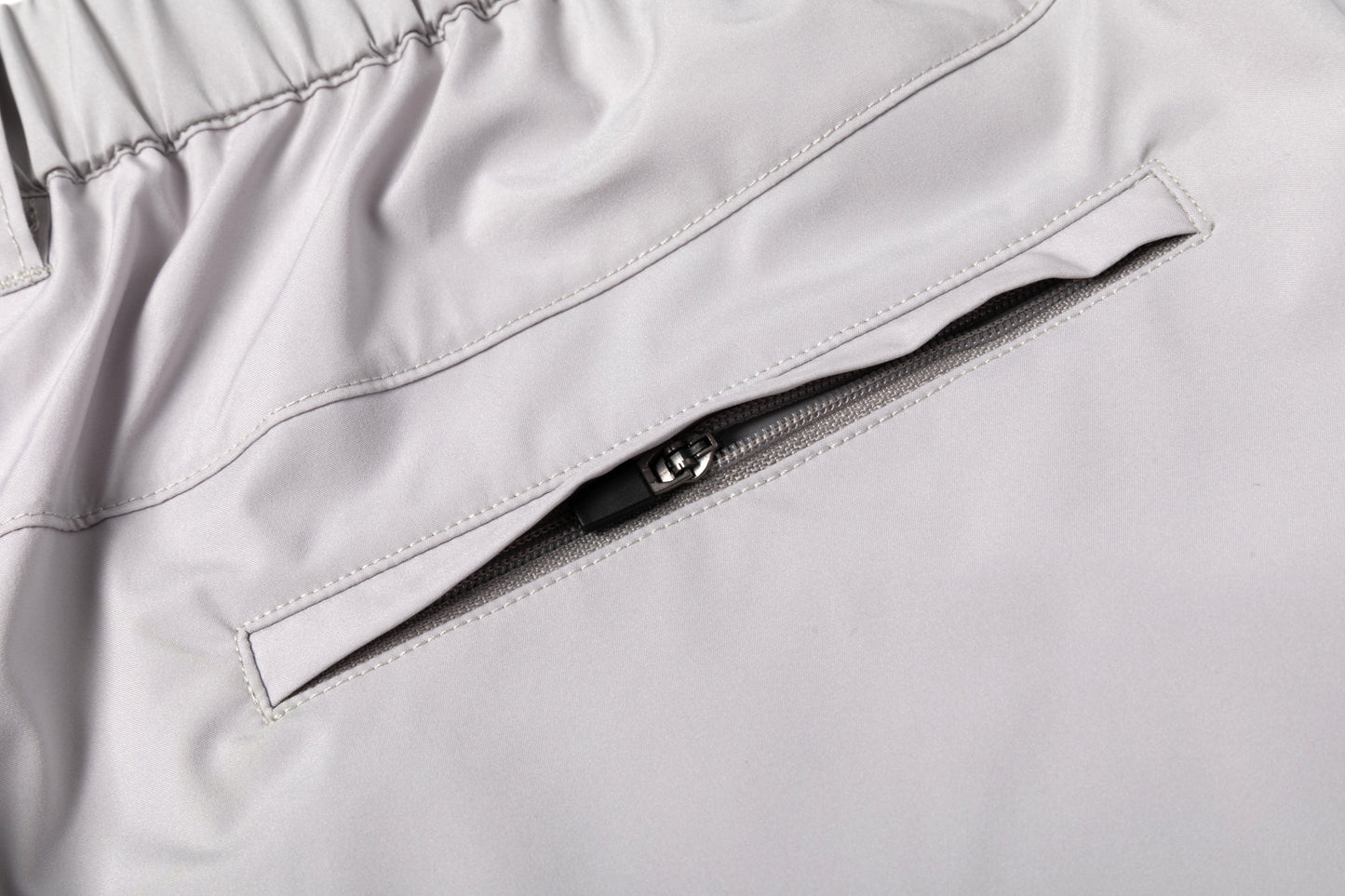 Light Gray Loose Straight - Leg Trousers