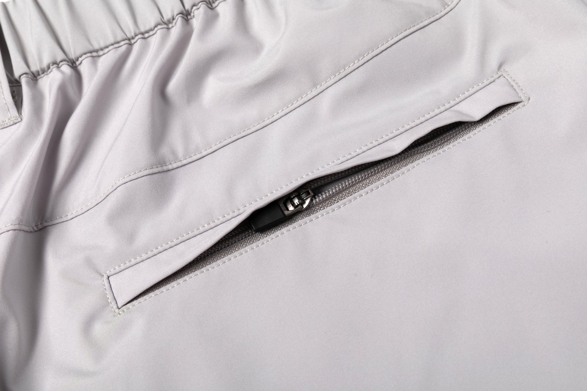 Light Gray Loose Straight - Leg Trousers