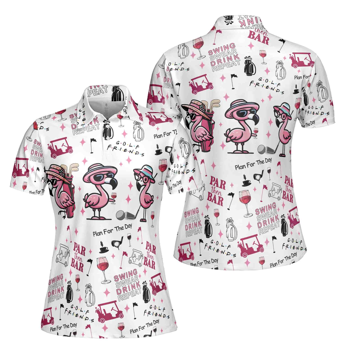 Par-Tee Flamingo Fun Polo