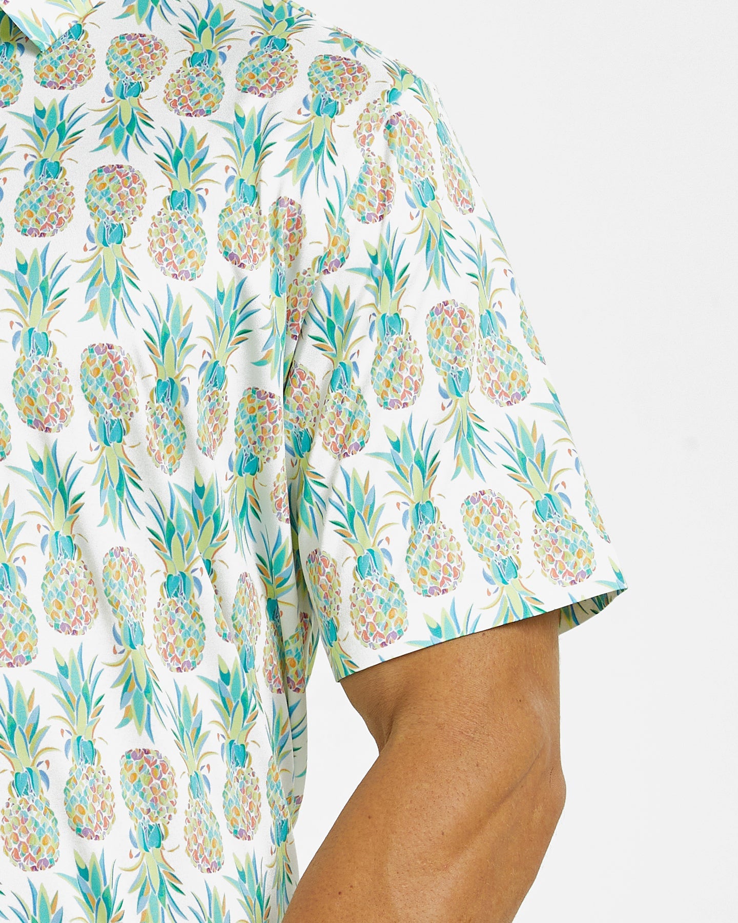 Men's Hawaiian pineapple golf polo shirt