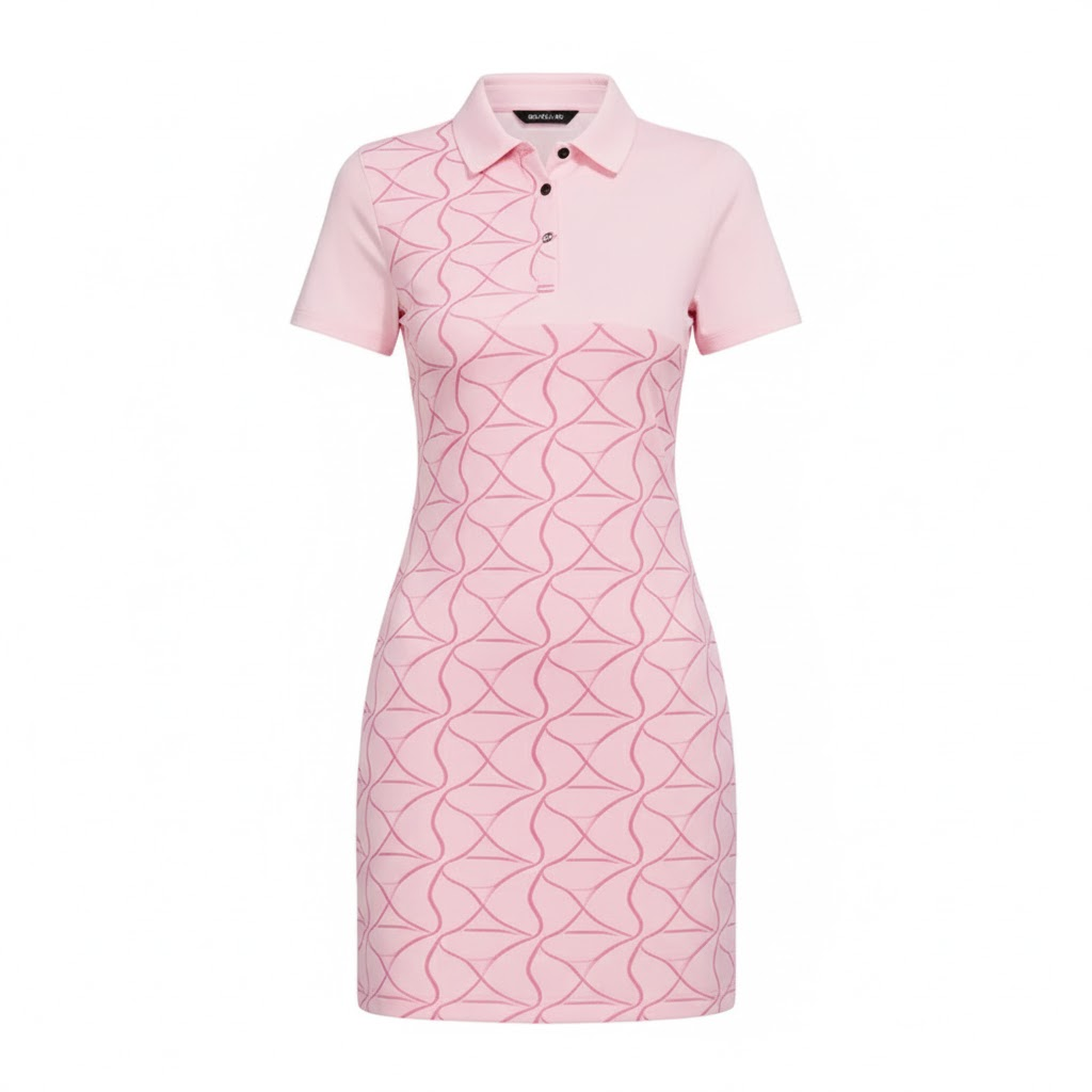 Blush Wave Golf Dress