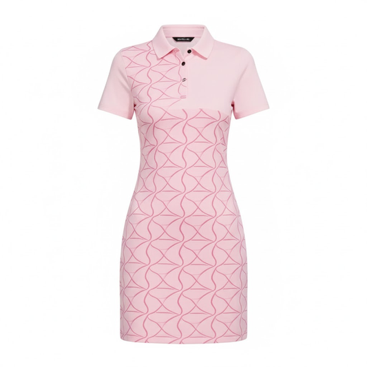 Blush Wave Golf Dress