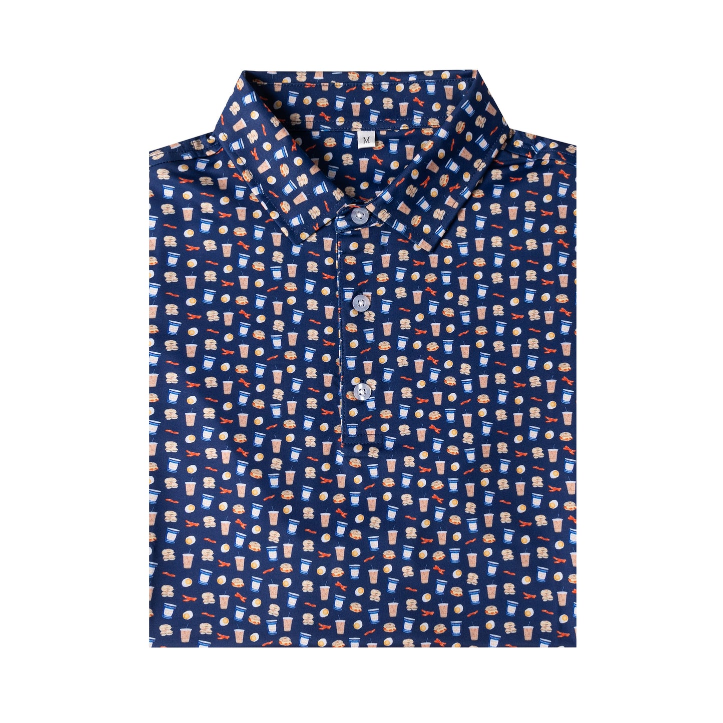 Gourmet Patterns Antimicrobial quick dry slim fit polo shirt
