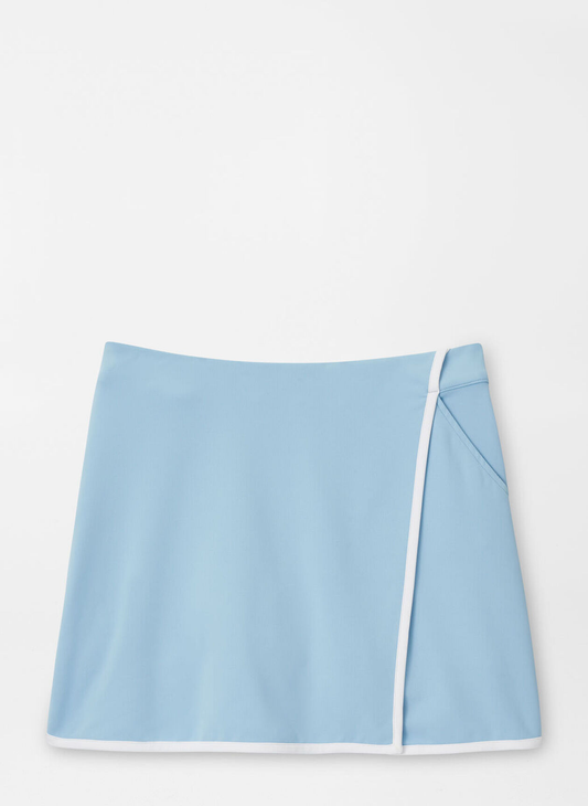 Sky Blue Contrast Trim Performance Skirt