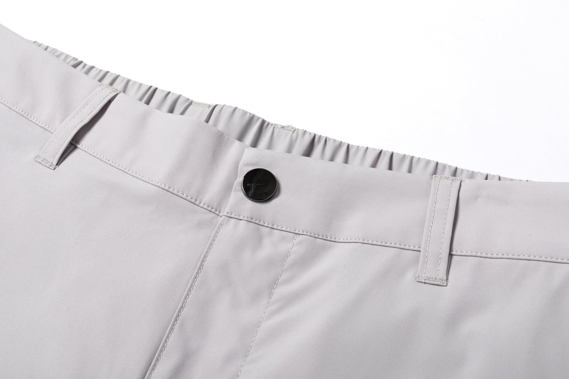 Light Gray Loose Straight - Leg Trousers