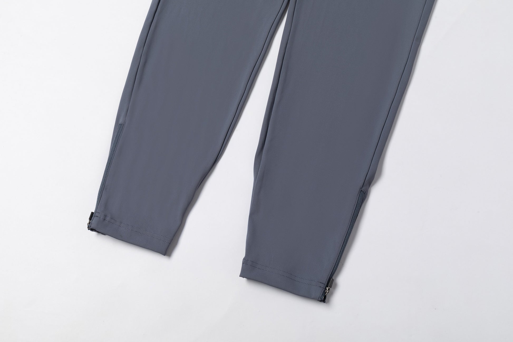 Light Gray - Blue Trousers with Contrast - Colored Waistband