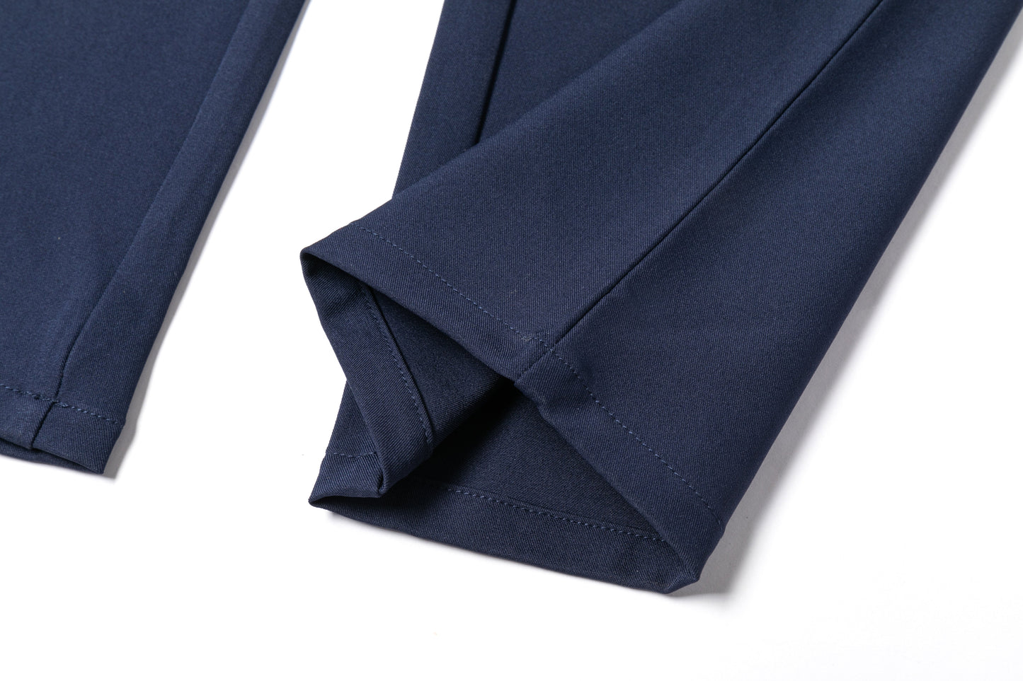 Men's Dark Blue Straight-Leg Trousers
