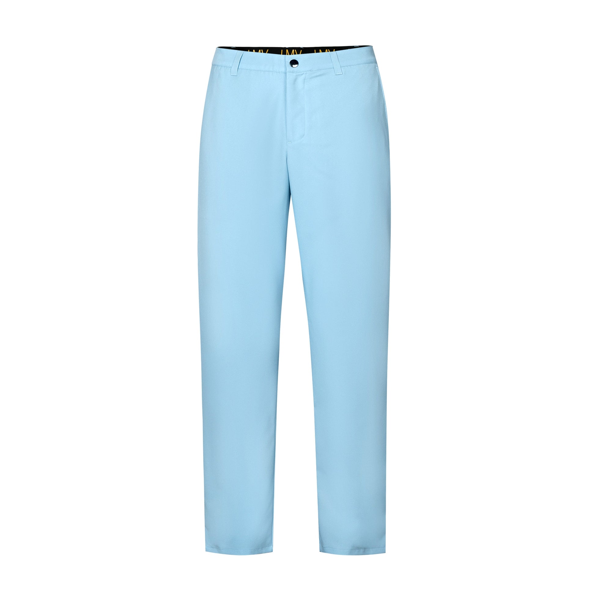 Light Blue Trousers with Contrast - Colored Waistband