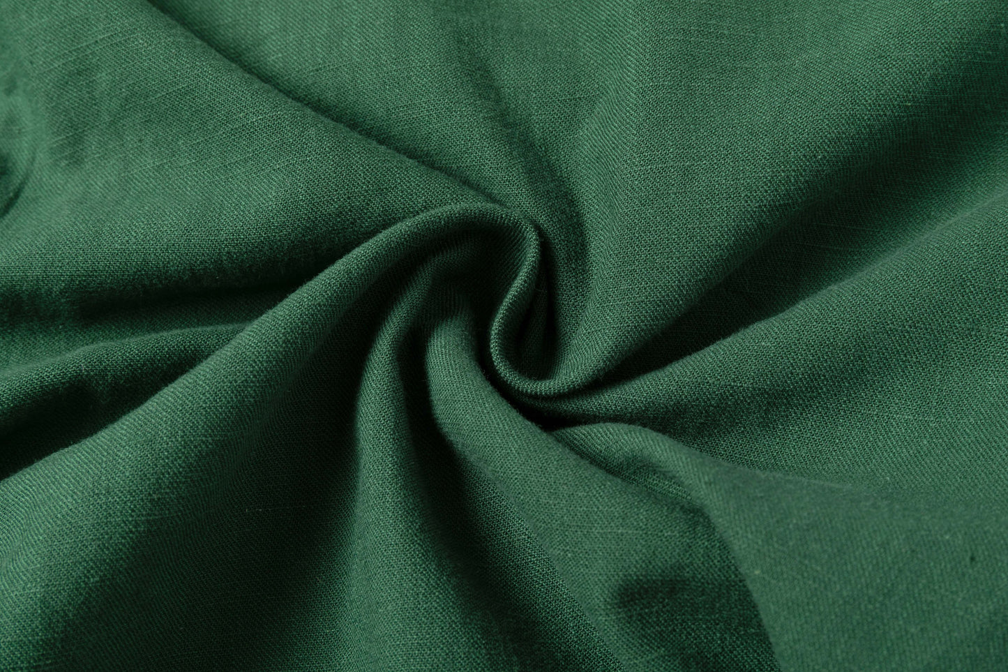 Vintage Green Linen Drawstring Cropped Pants