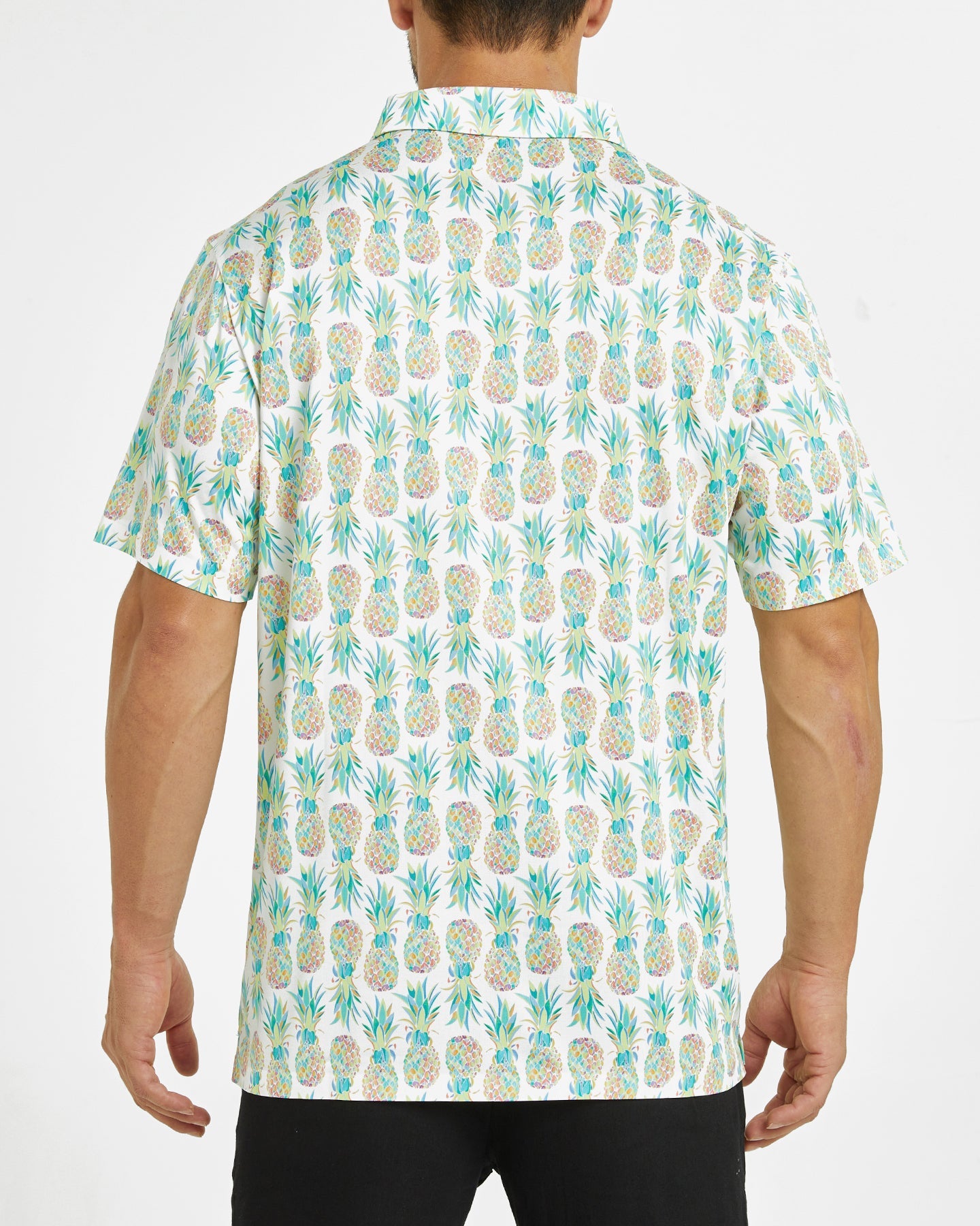Men's Hawaiian pineapple golf polo shirt
