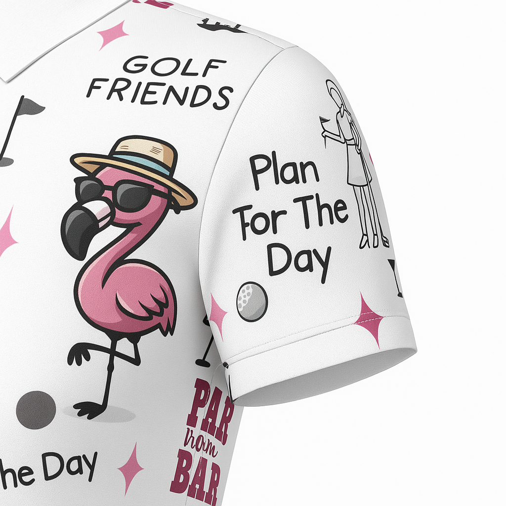 Par-Tee Flamingo Fun Polo