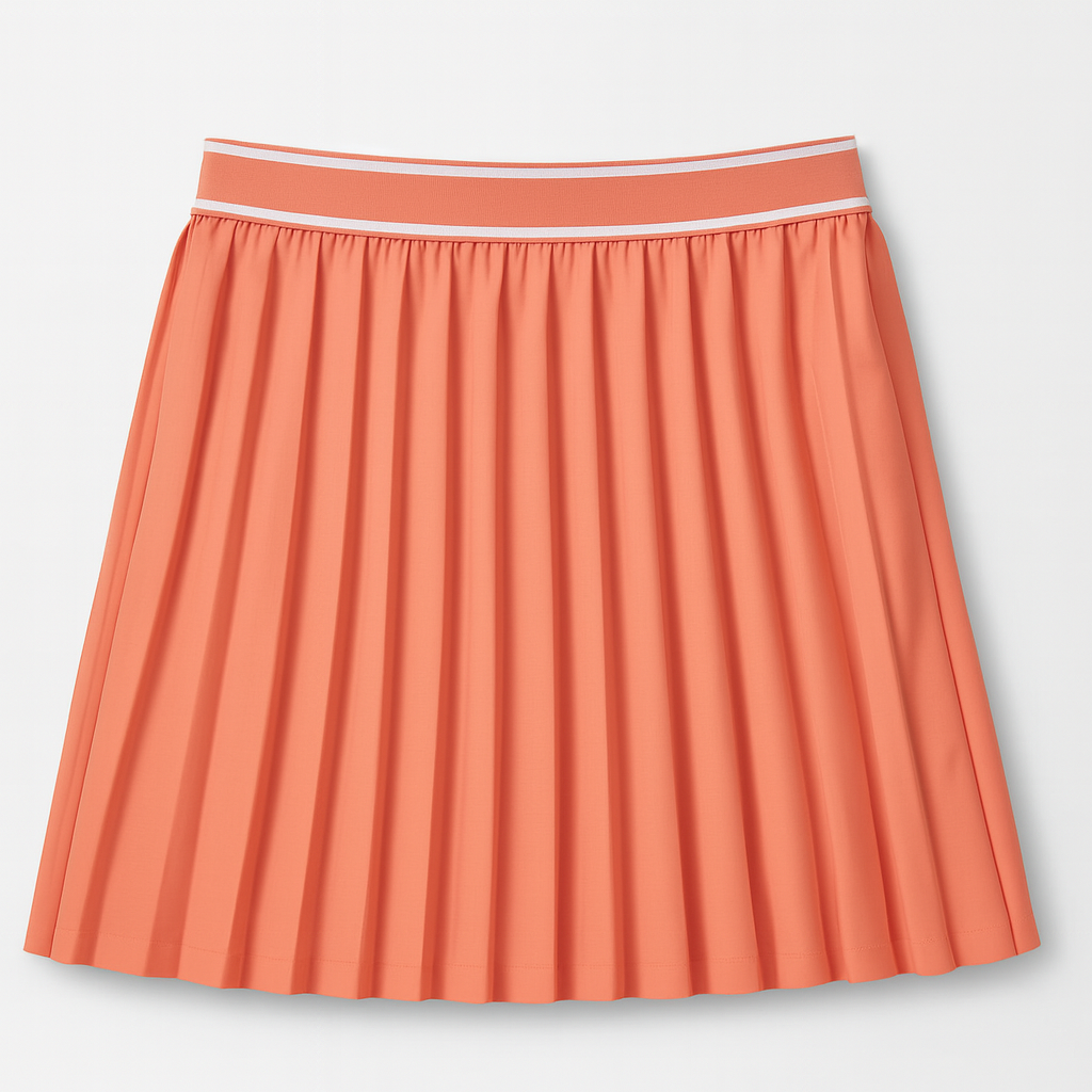 Coral Sport Polo Skirt Set