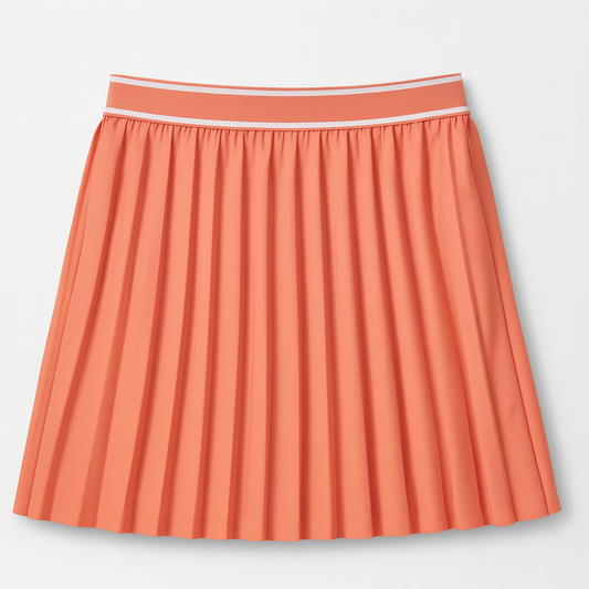 Coral Sport Polo Skirt Set