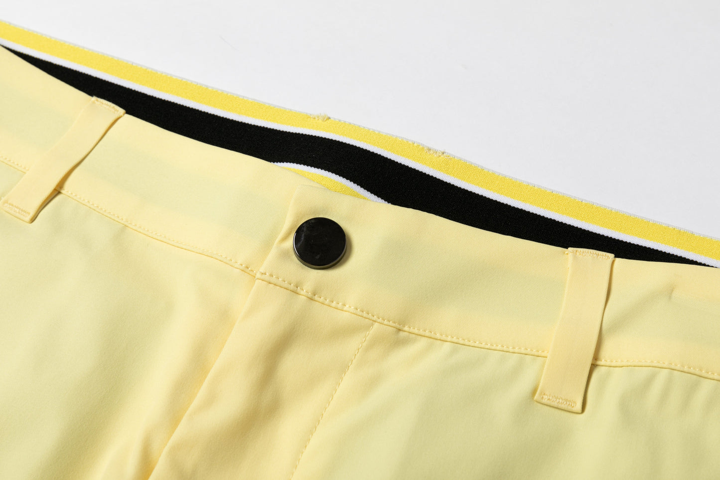 Cream Yellow Wrinkle - Resistant Straight - Leg Casual Pants