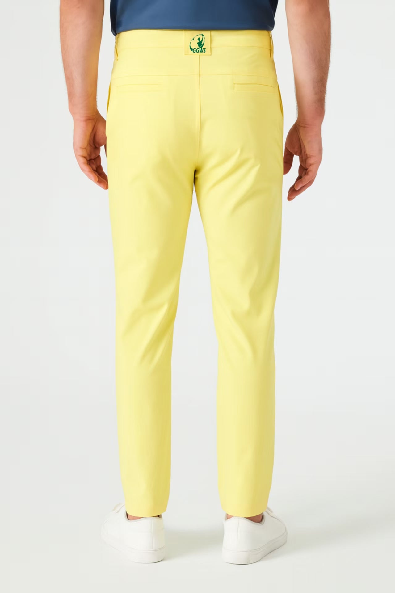 Cream Yellow Wrinkle - Resistant Straight - Leg Casual Pants