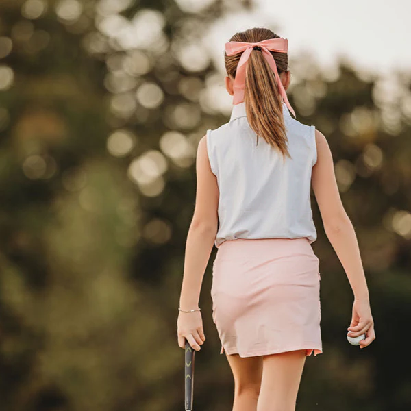 Girls' Pink Performance Golf Skort