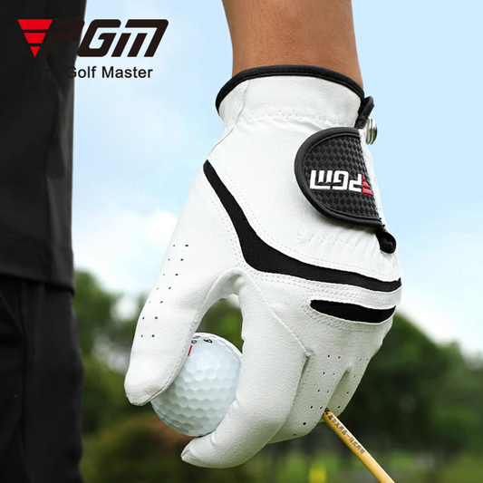 PGM Men's Golf Gloves (Premium Leather Grip Series)