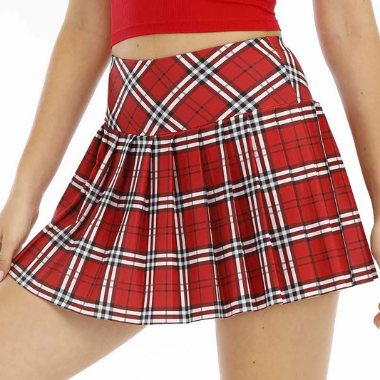 Plaid Pleated Mini Skirt (Retro Varsity Series)