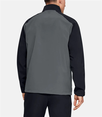 Men's Black & Grey Performance Golf Jacket
