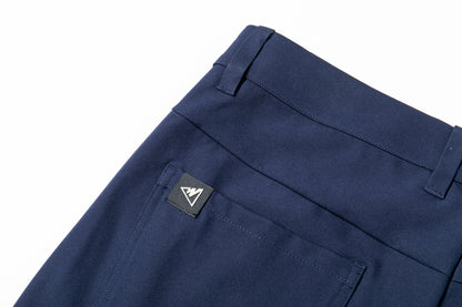 Men's Dark Blue Straight-Leg Trousers