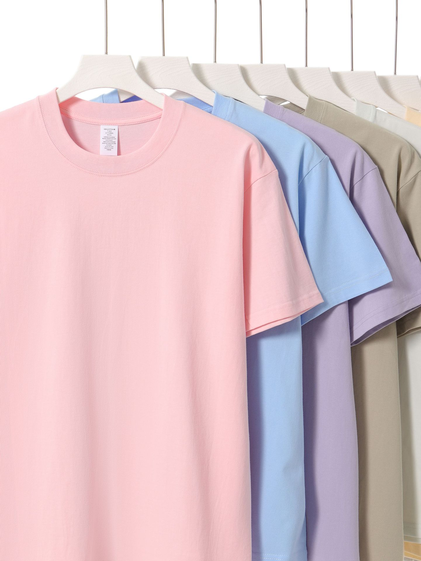 Summer cotton T-shirts in multiple colors