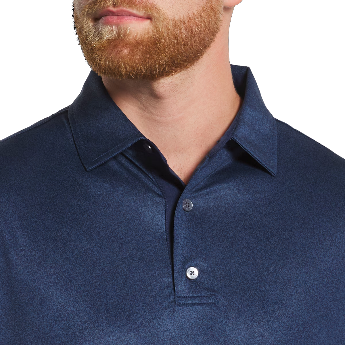 Men's navy blue golf polo shirt