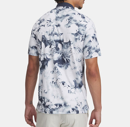 Men's Golf Polo Shirt with Wild Grass Print for Stylish Performance - Grace Golf Wear Supply