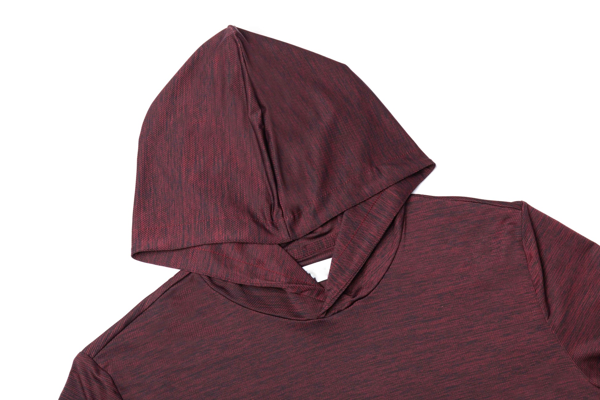 Men's Heathered Golf Hoodie (Burgundy Comfort Series)