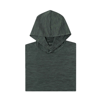 Men's Heathered Golf Hoodie (Forest Green Comfort Series)