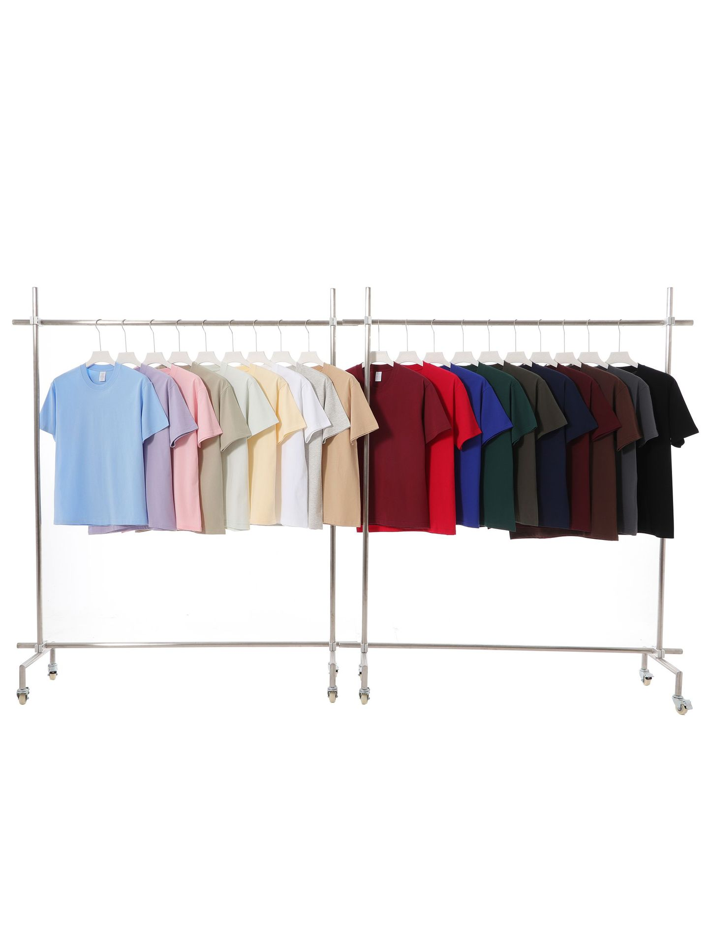 Summer cotton T-shirts in multiple colors