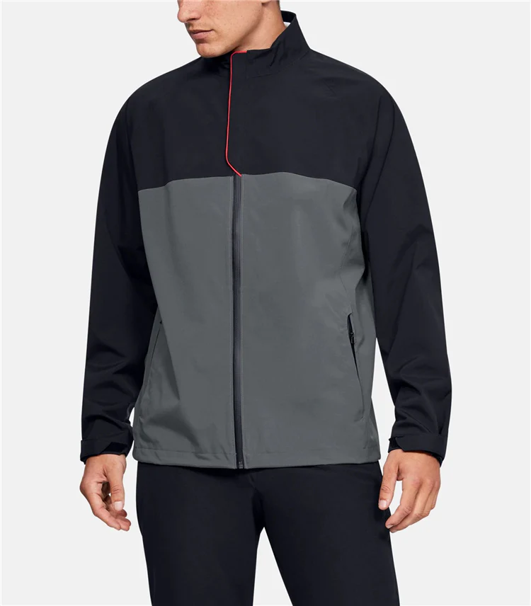 Men's Black & Grey Performance Golf Jacket