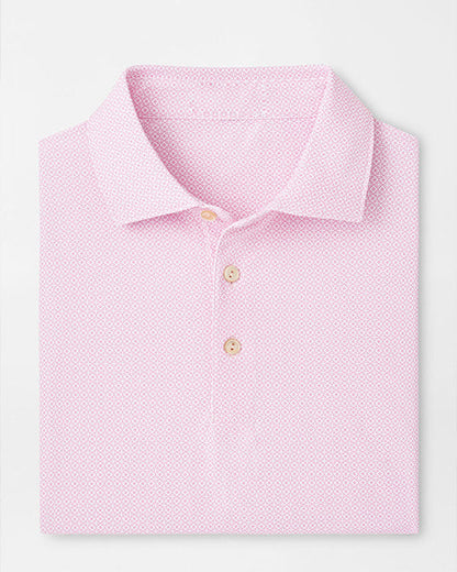 Men's pink golf polo shirt